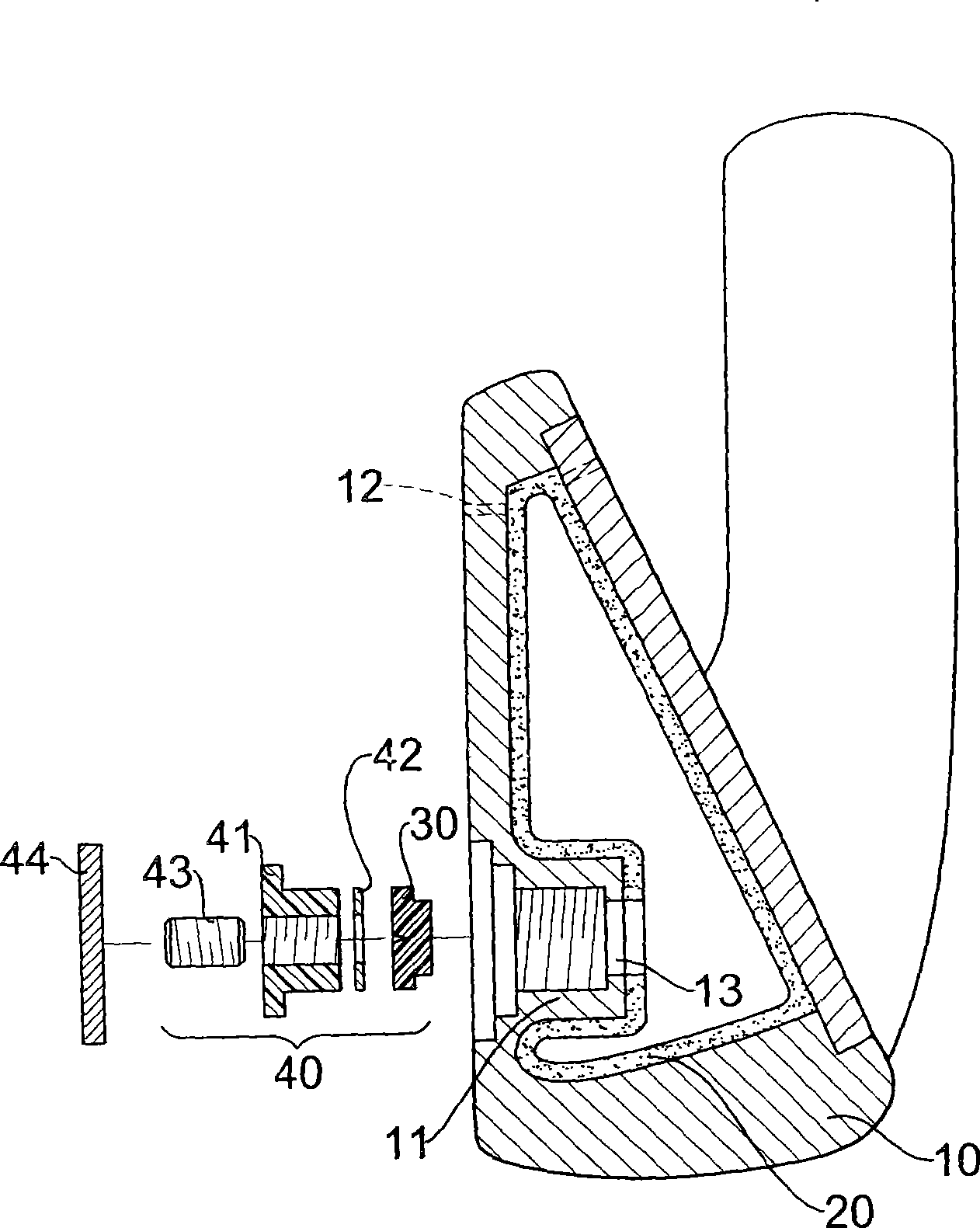 Golf bar head equipped with hollow shock-absorbing material and air pressure function and production method thereof