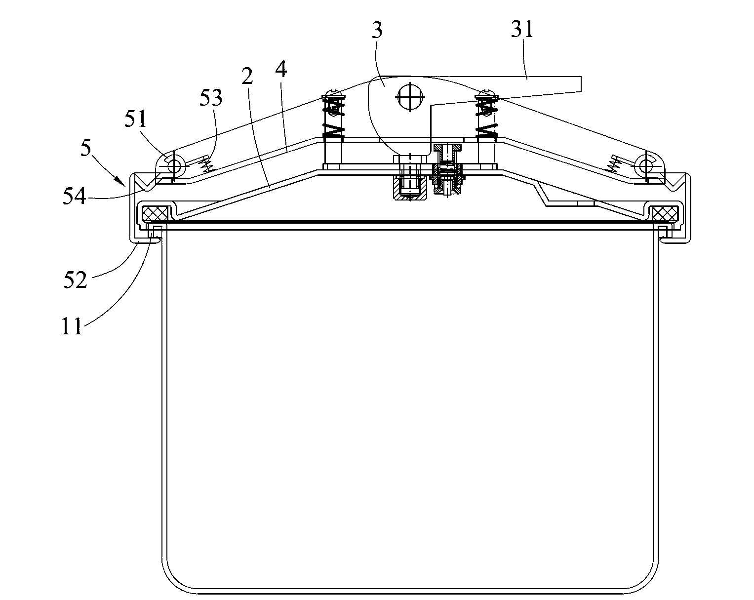 Improved gland type pressure cooker