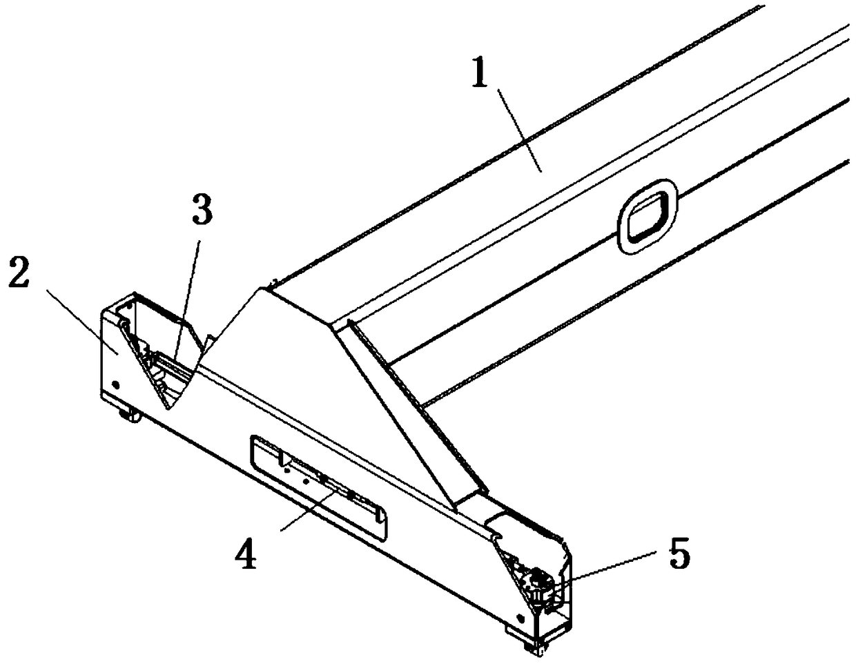 Hanger of container reach stacker