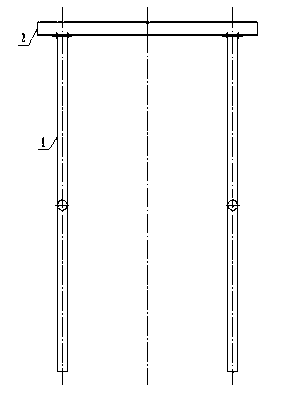 Installation method of electric hoist hanger