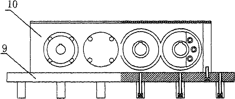 Vibration box of brick making machine