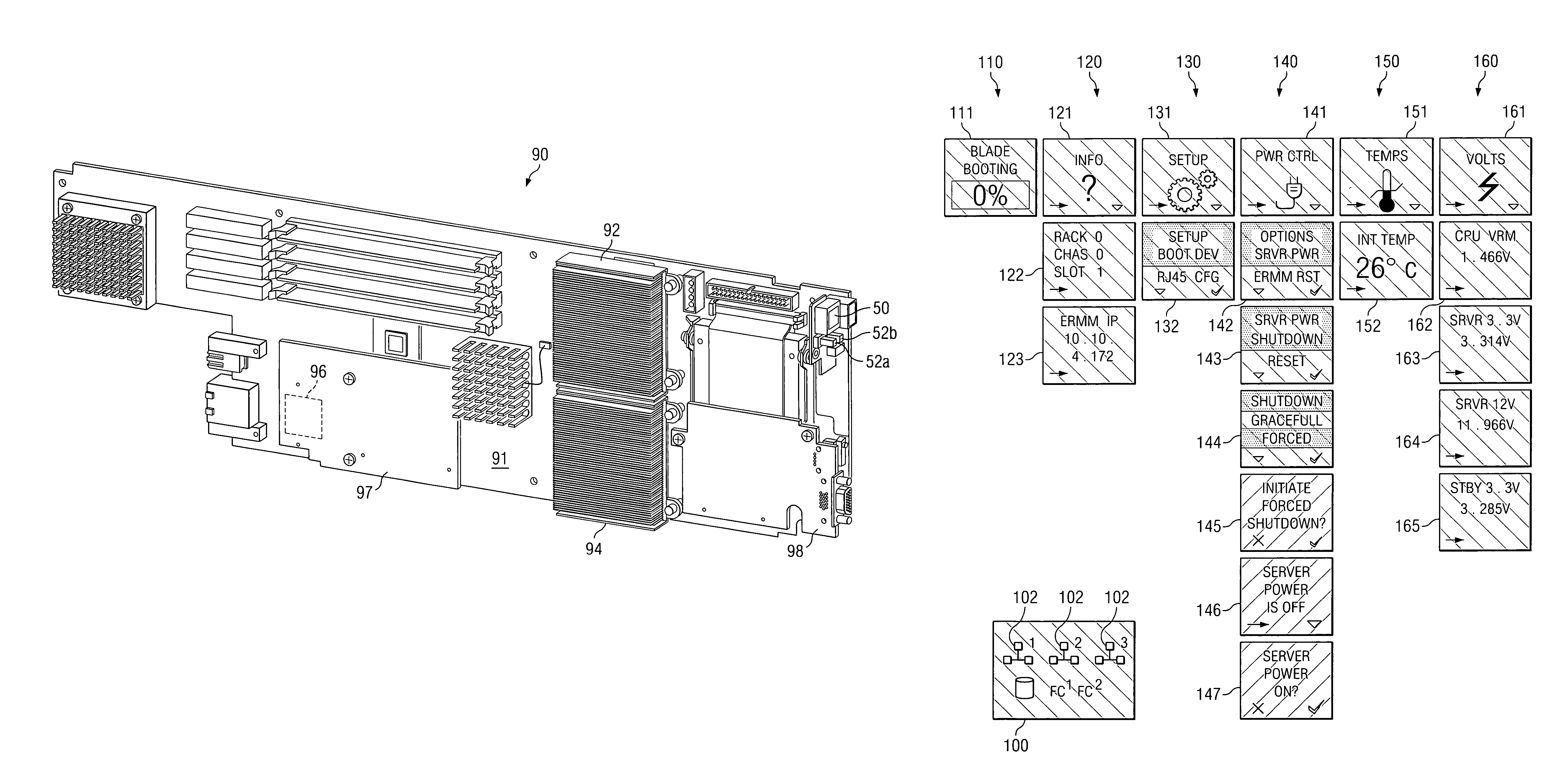 System and method for displaying chassis component information