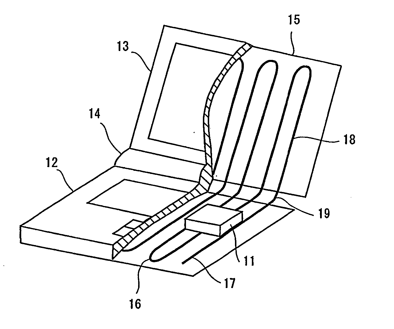 Self-excited vibration heat pipe and computer with the heat pipe