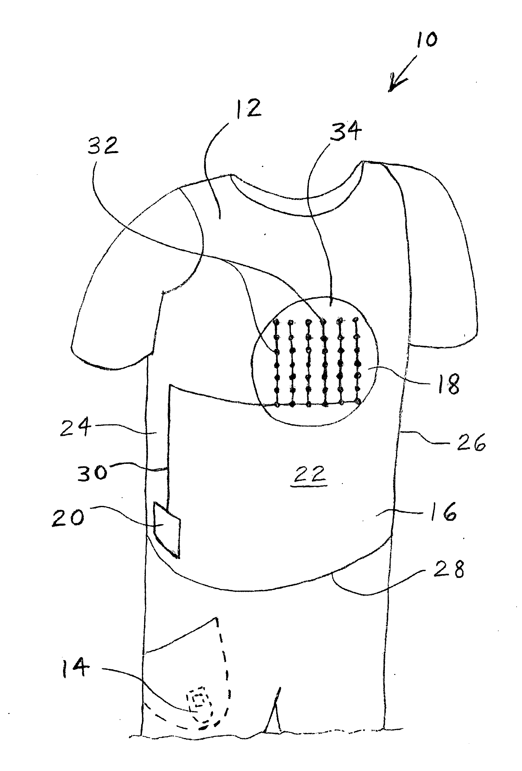 Duress alarm system for clothing