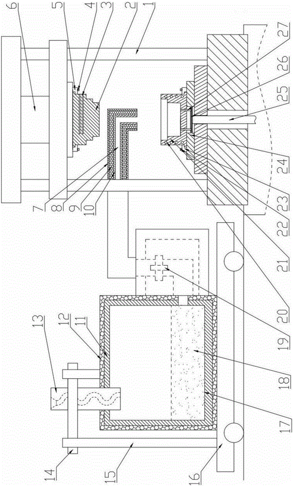 Semi-solid squeezing casting method and system for aluminum alloy