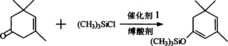 Synthetic method for beta-isophorone trimethyl silane enol ether and its use in synthetic large column trienic ketone