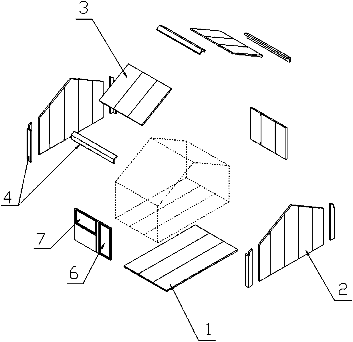 Fabricated house capable of being quickly assembled and disassembled