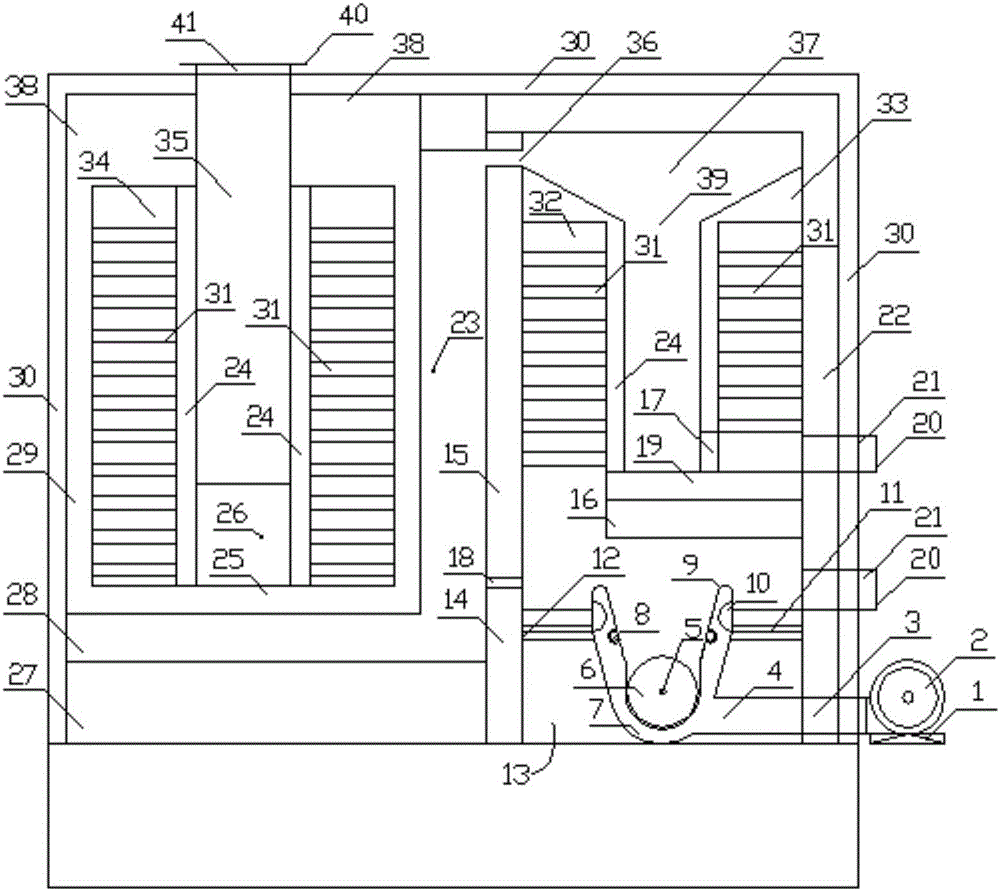 Biomass environment-friendly hot blast boiler