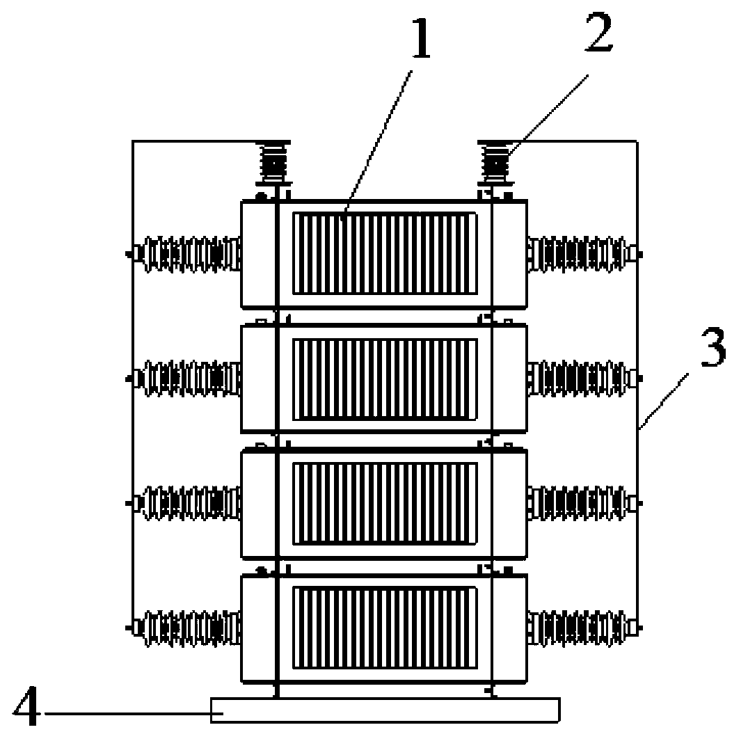 Cordwood power capacitor