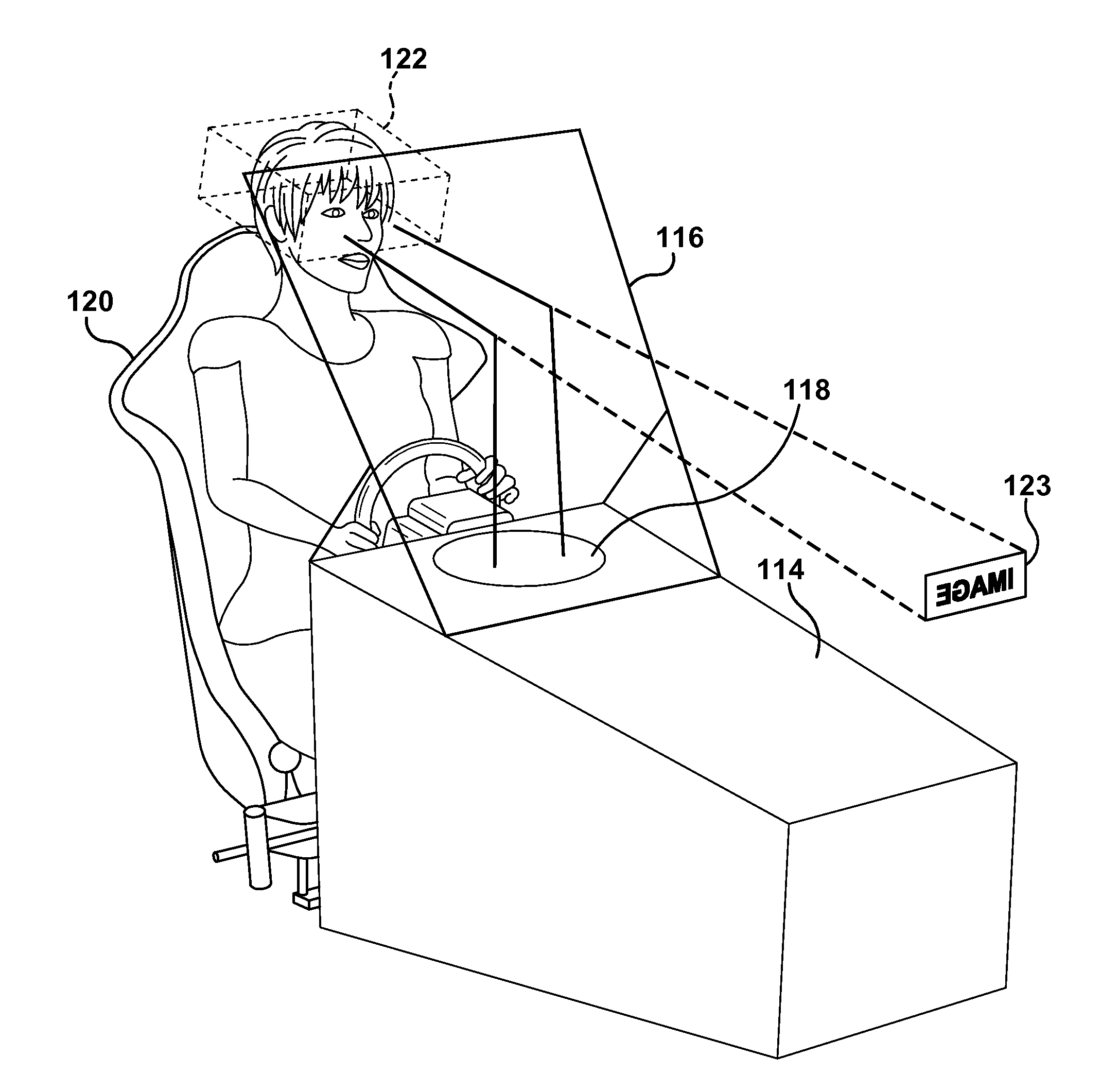 Driver training system using heads-up display augmented reality graphics elements