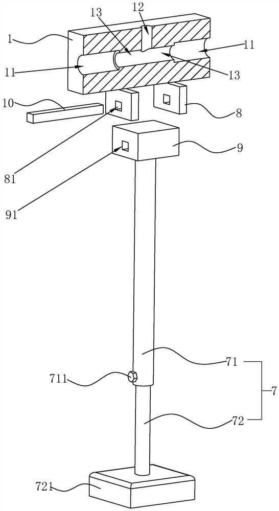 A kind of reinforced formwork integrated wall formwork broken bridge tension connecting rod