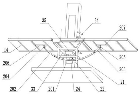 B-ultrasonic examination operating table