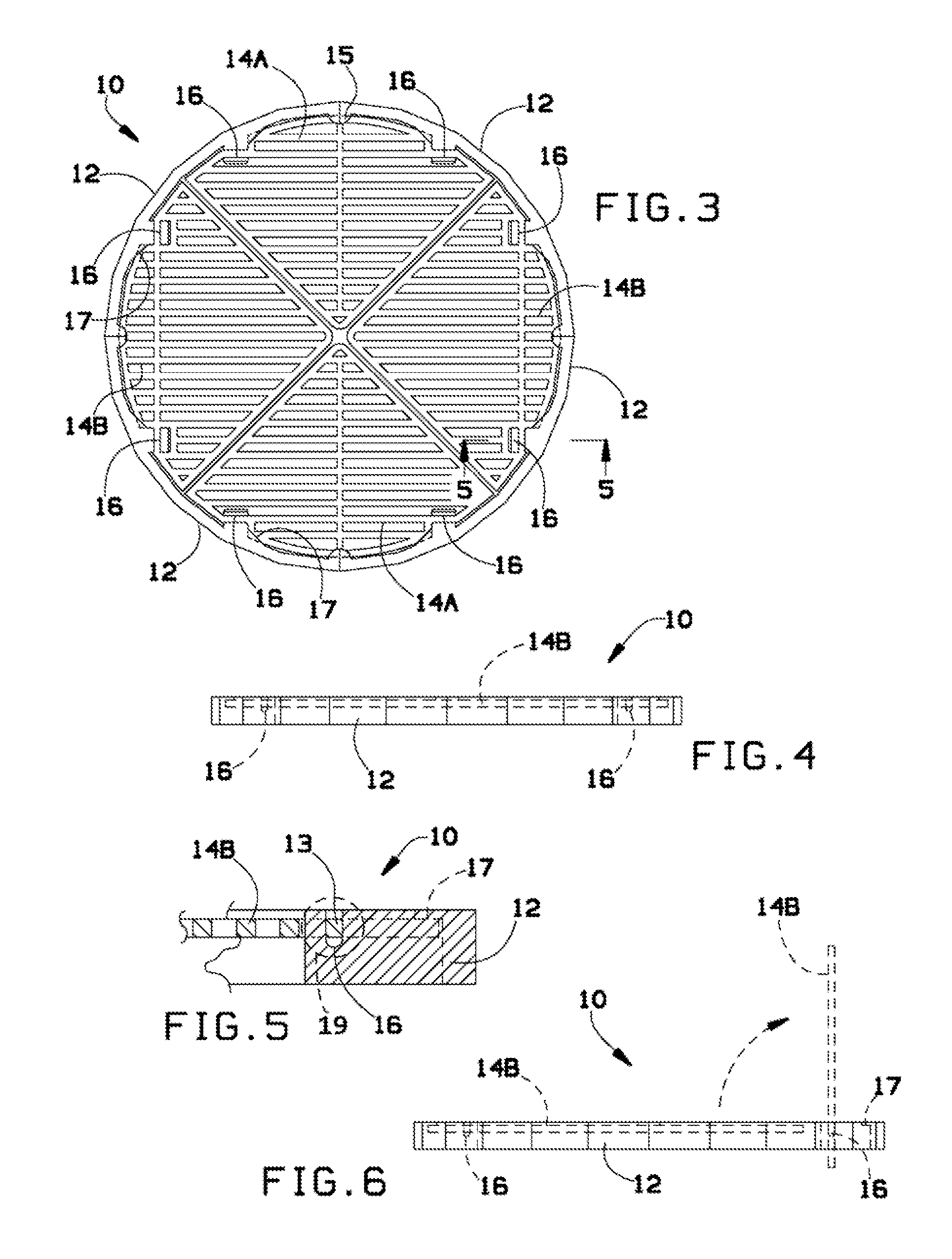 Modular-hinged grilling grate system