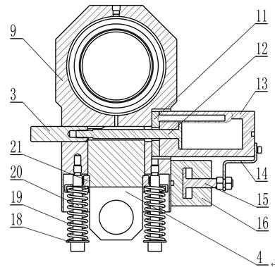 Single-action type variable length connecting rod and crank-connecting rod transmission mechanism