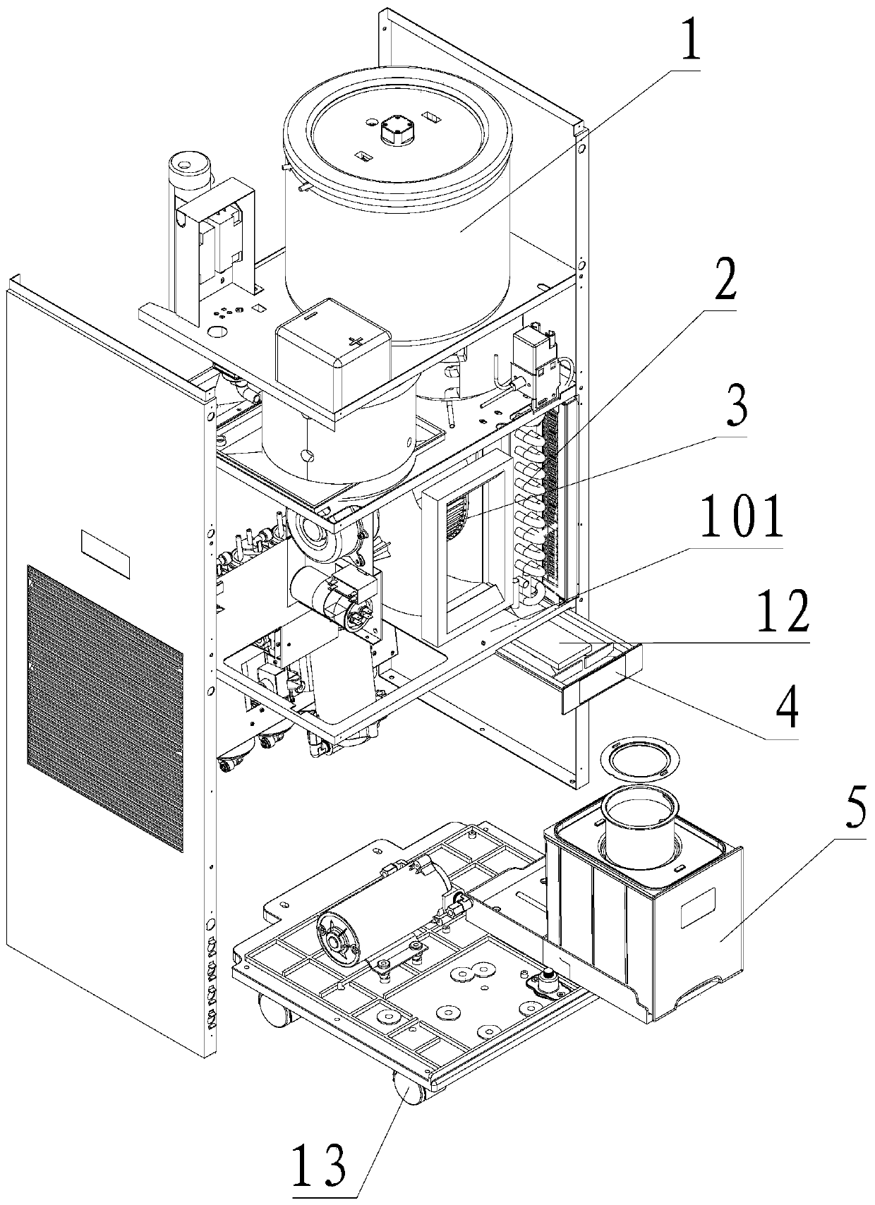 Split air water making machine