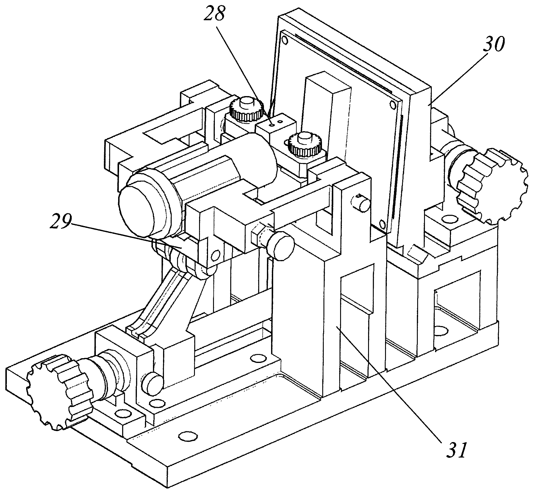 Angle modulation mechanism for modularization of optical surface plasma resonance biosensor