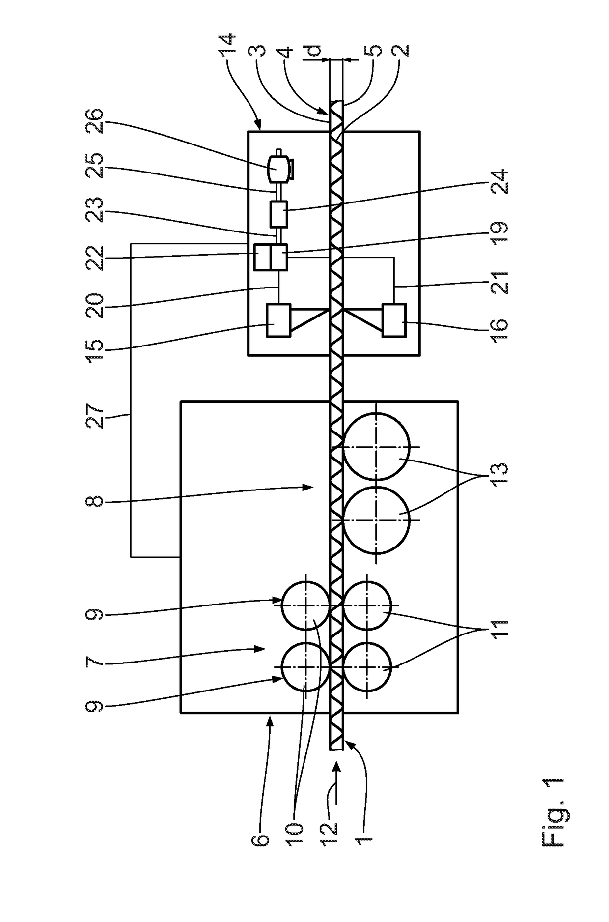 Device for determining the quality of a corrugated board web