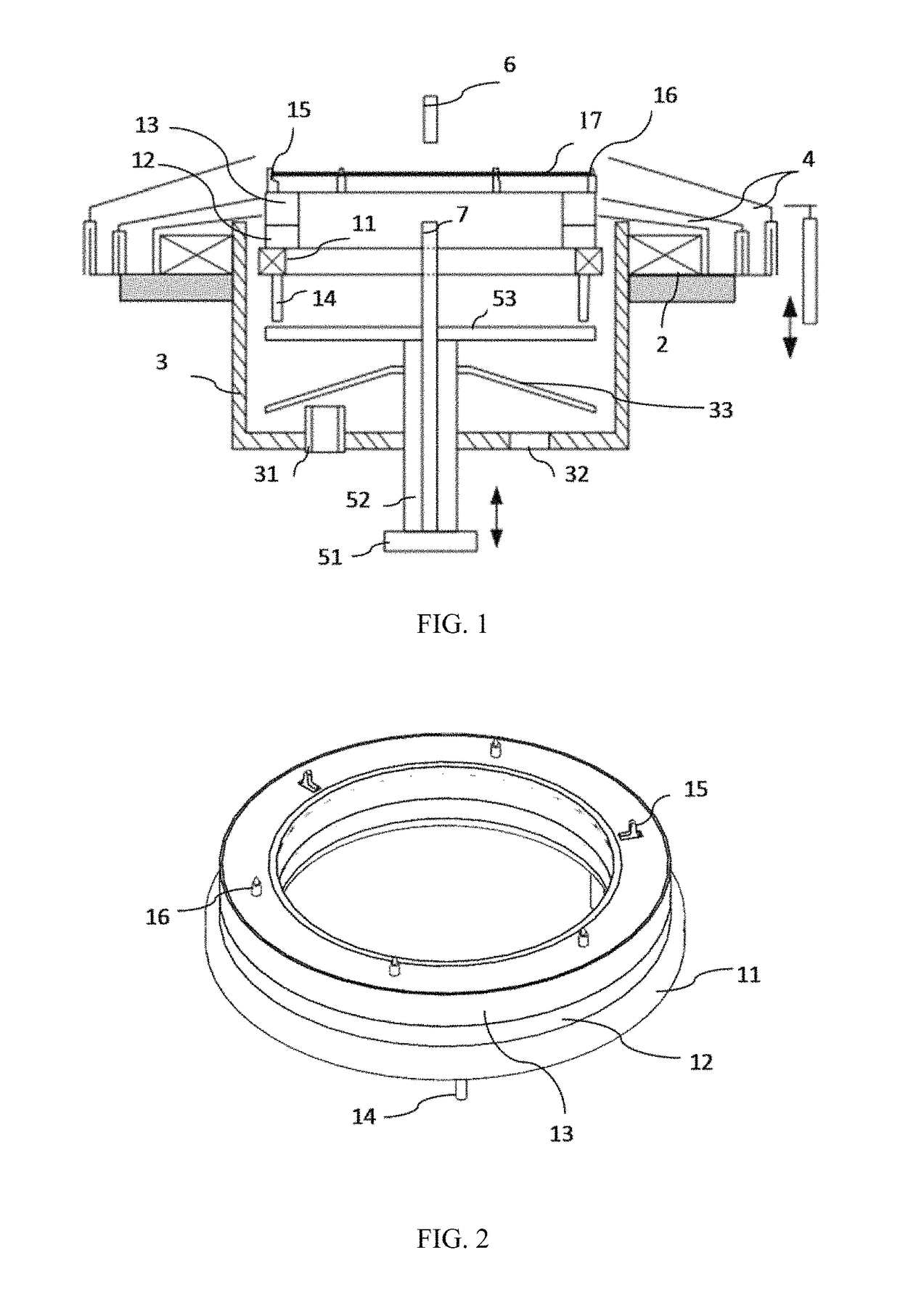 Device for holding and rotating plate shaped article