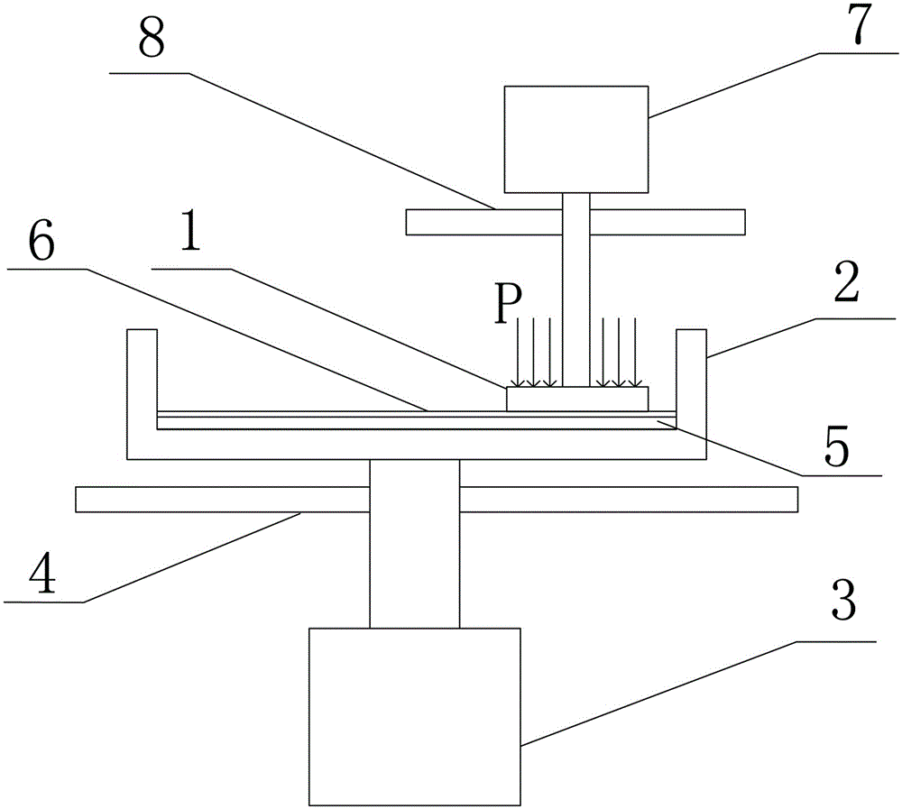 Forming method for metal surface micro-nano holes through mechanical lapping and lapping and polishing machine