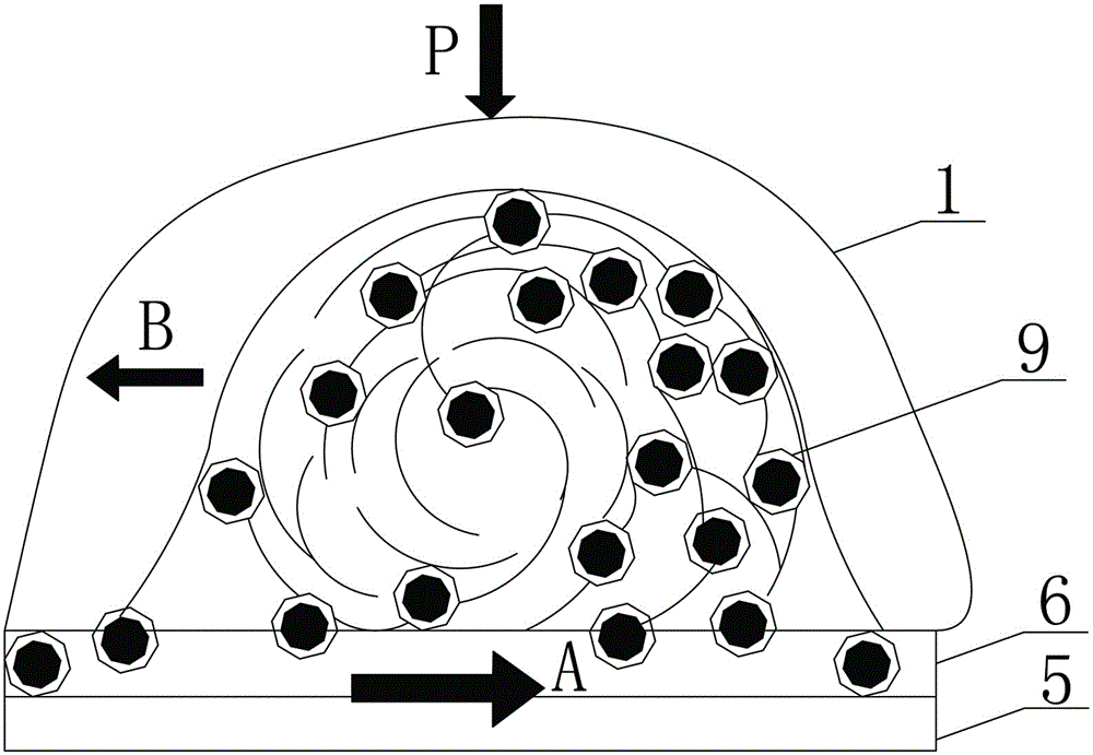 Forming method for metal surface micro-nano holes through mechanical lapping and lapping and polishing machine