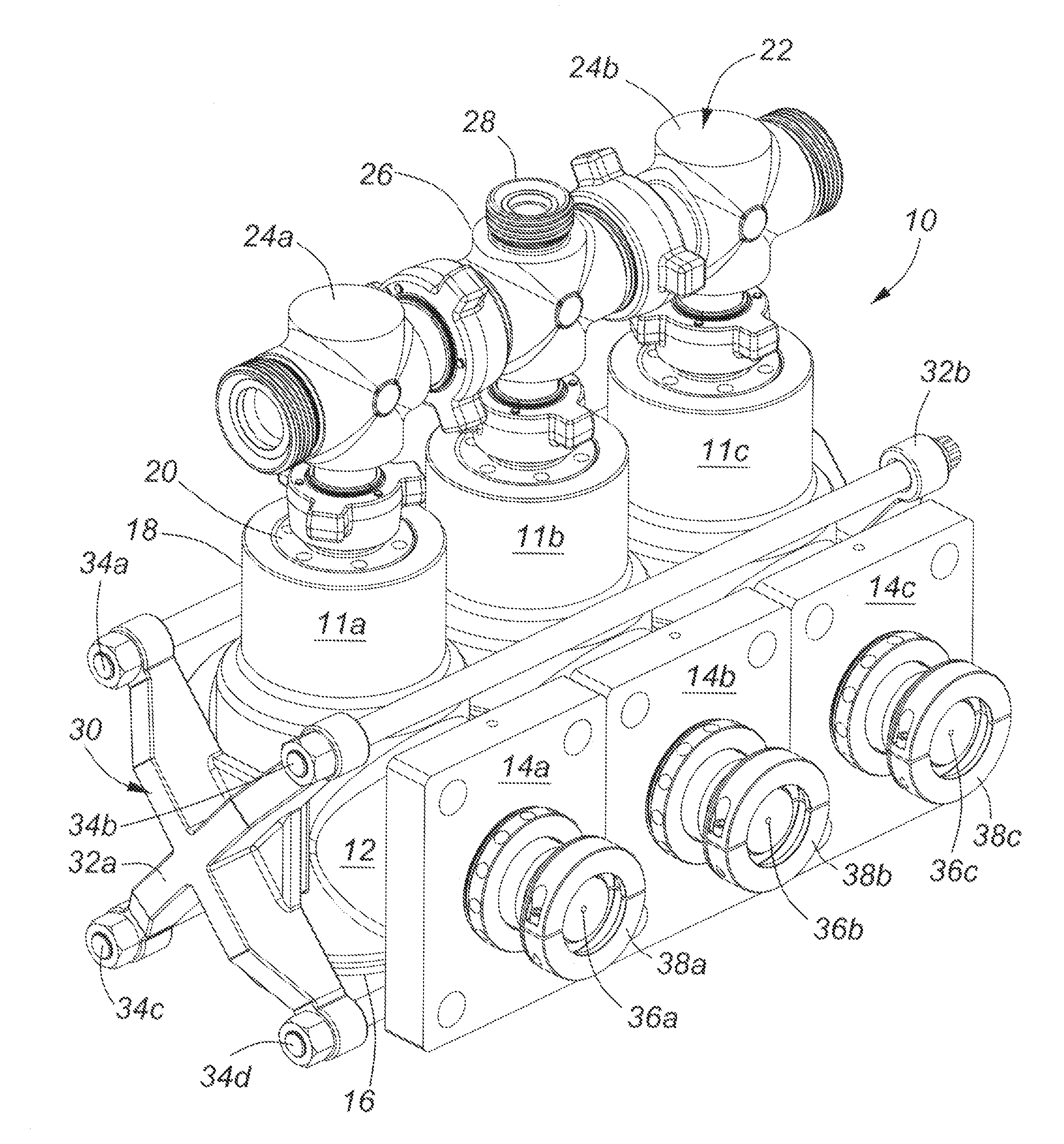 Modular fluid end for a multiplex plunger pump