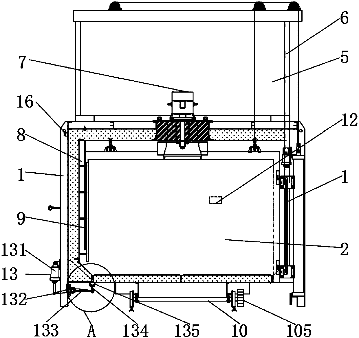 Trolley type aluminum alloy aging furnace