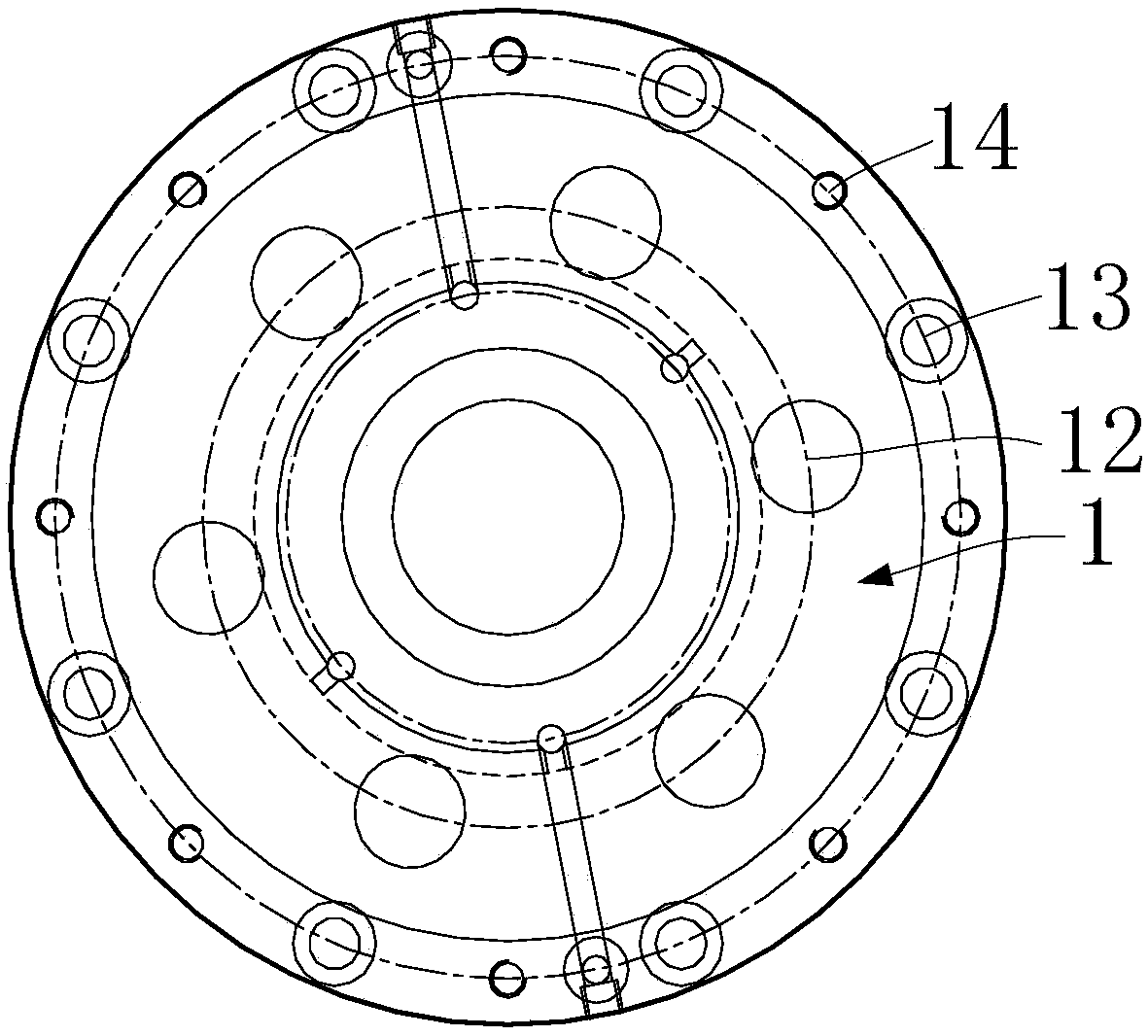 Chuck seat with front-load air cylinder