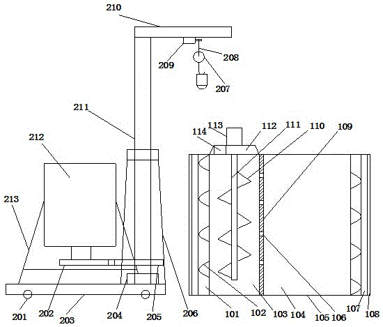 Movable oil paint mixing device