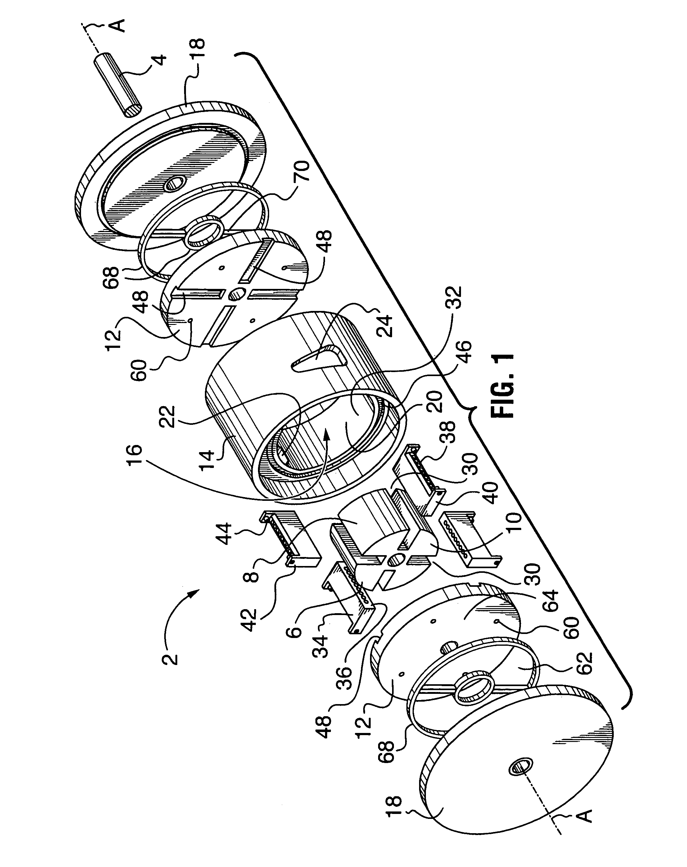 Rotary piston pump end pressure regulation system