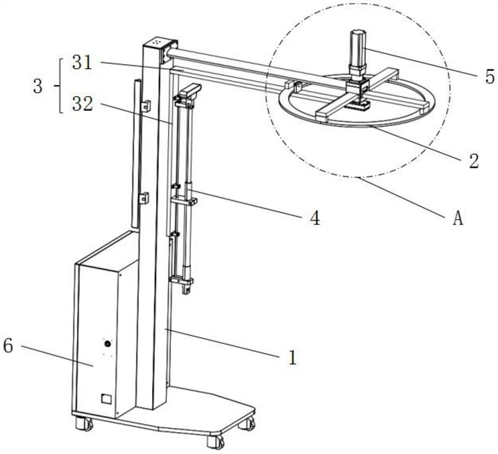 Annular high-precision measuring device and method based on speckle structured light