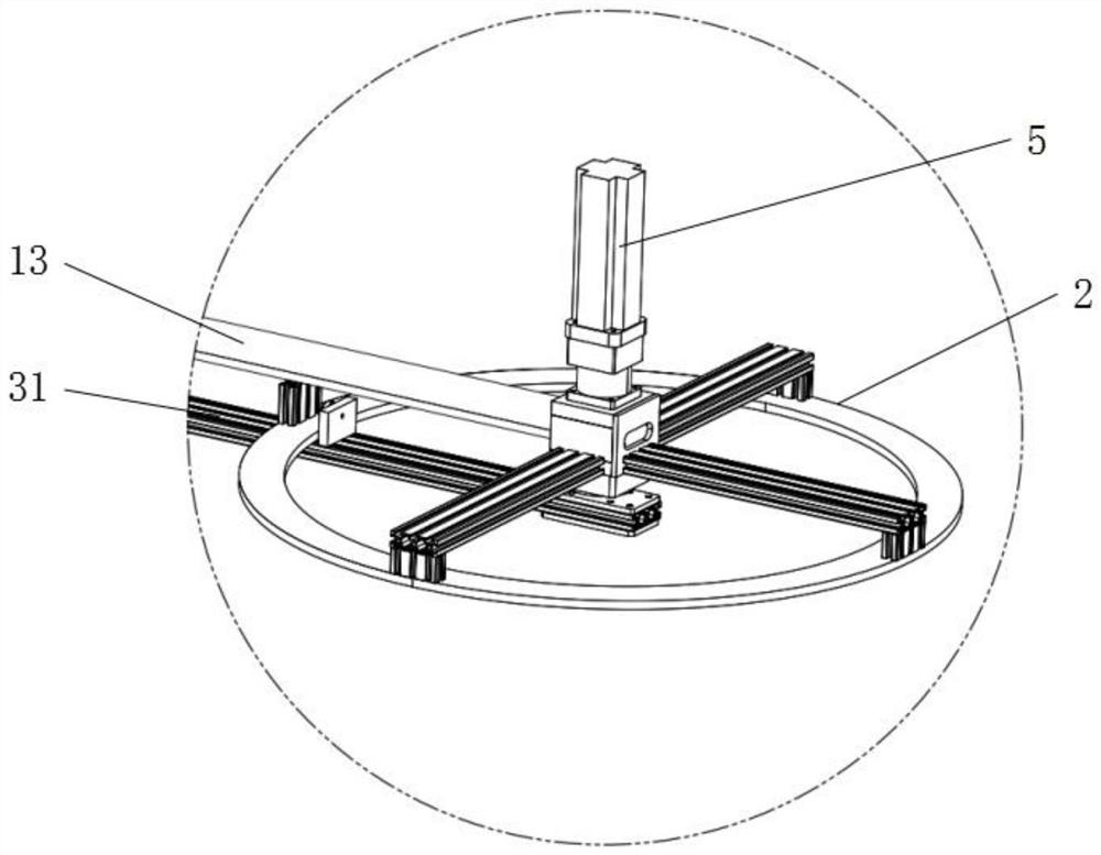 Annular high-precision measuring device and method based on speckle structured light