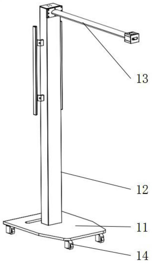 Annular high-precision measuring device and method based on speckle structured light