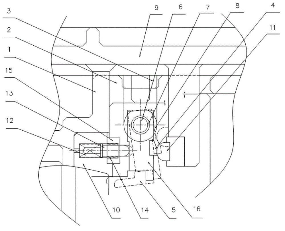 A swing arm pressing mechanism