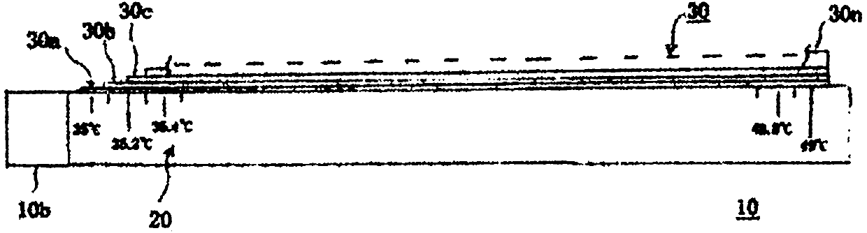 Mercury-free non-electronic type thermometer with support structure