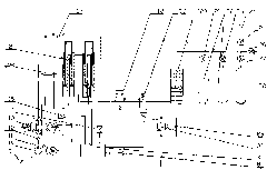 Drilling column heave compensation device of marine floating type drilling platform