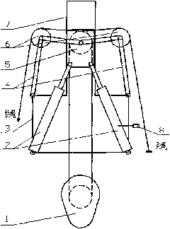 Drilling column heave compensation device of marine floating type drilling platform