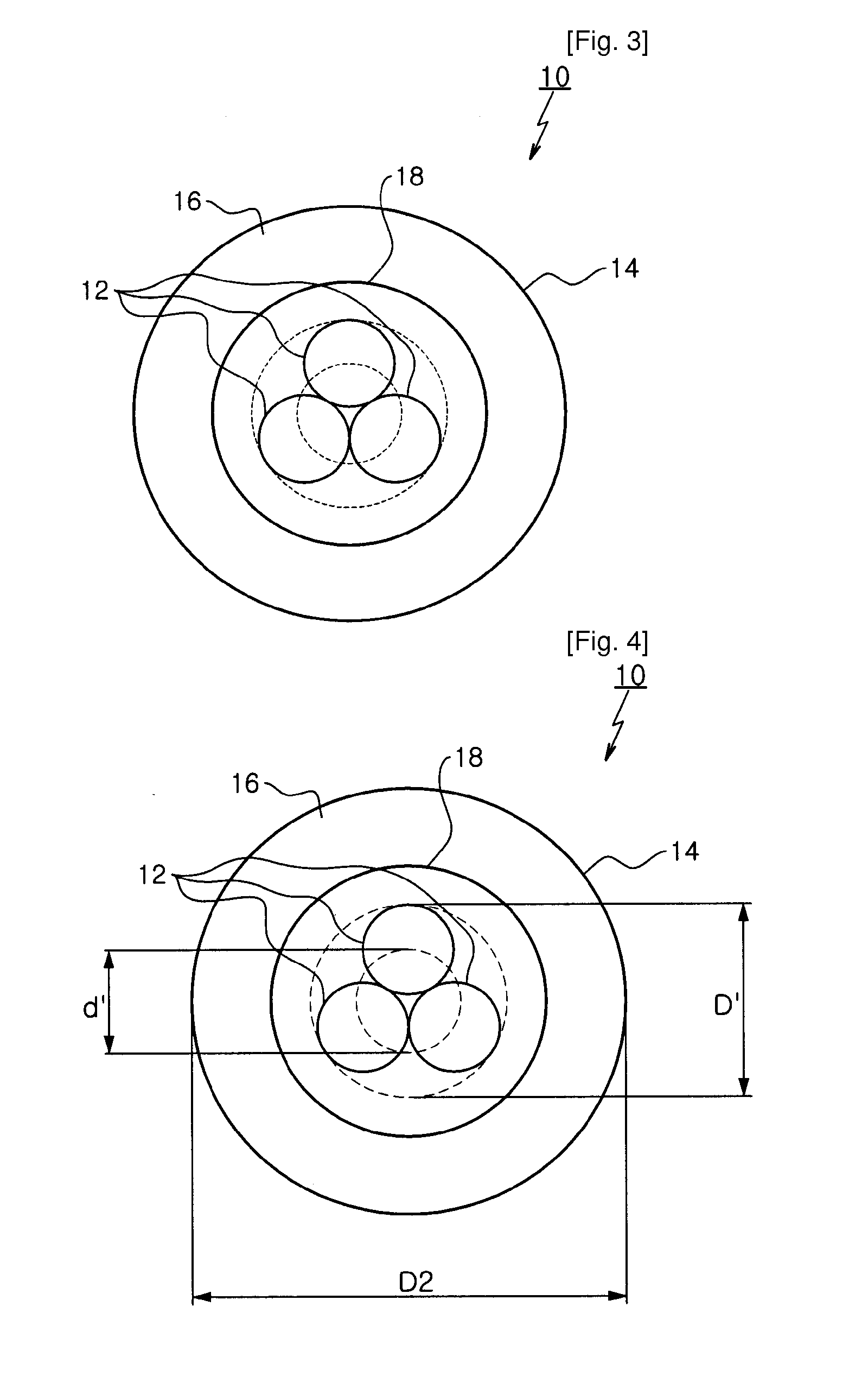 Combination twist structure of the super conduction cable