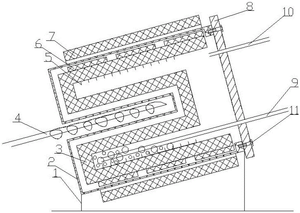 A rotary barrel photocatalytic reaction device