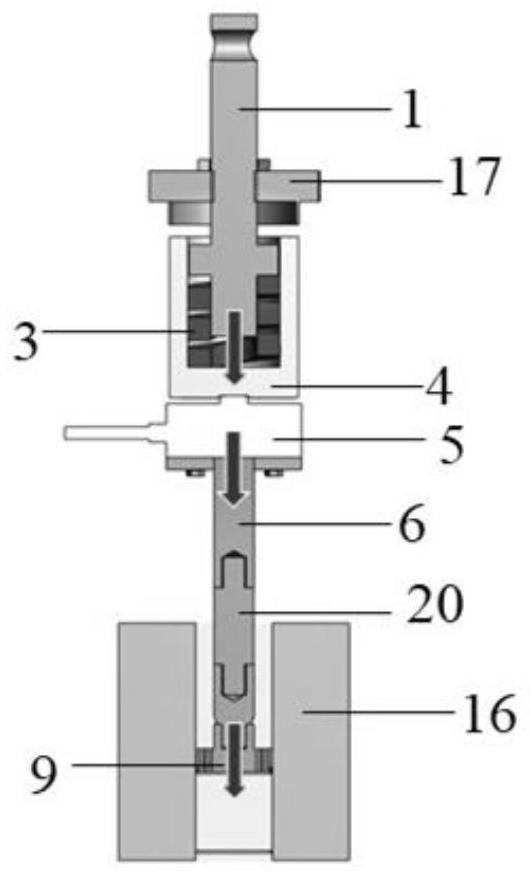 Experimental device and method for measuring particle substance vibration