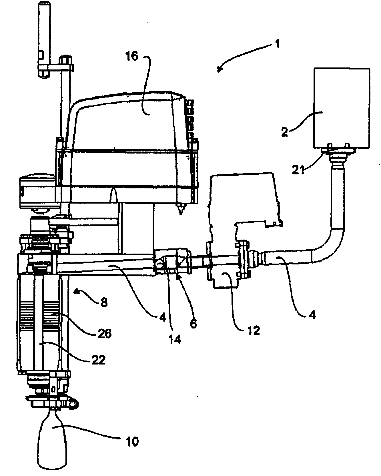 Device for bottling beverages