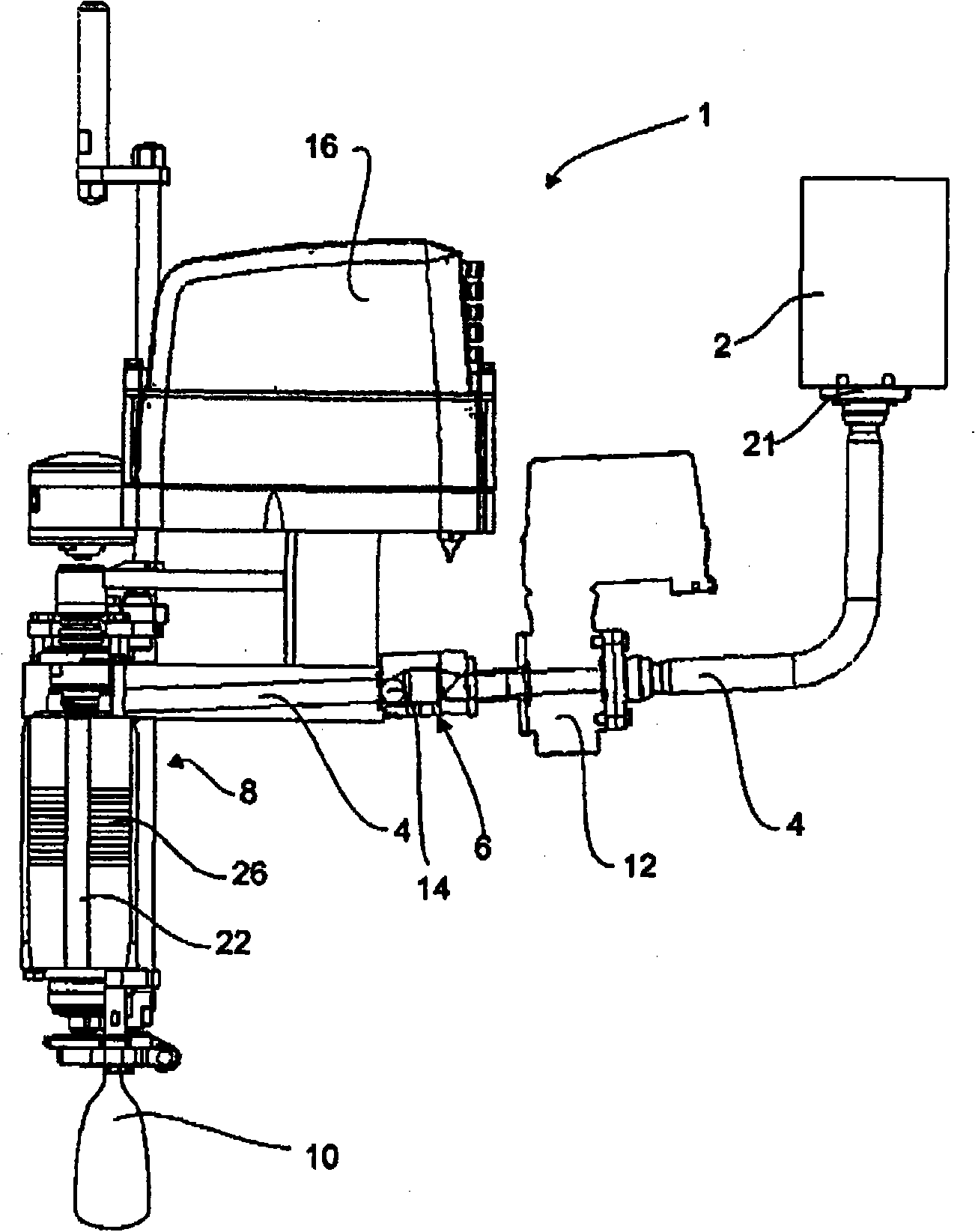 Device for bottling beverages