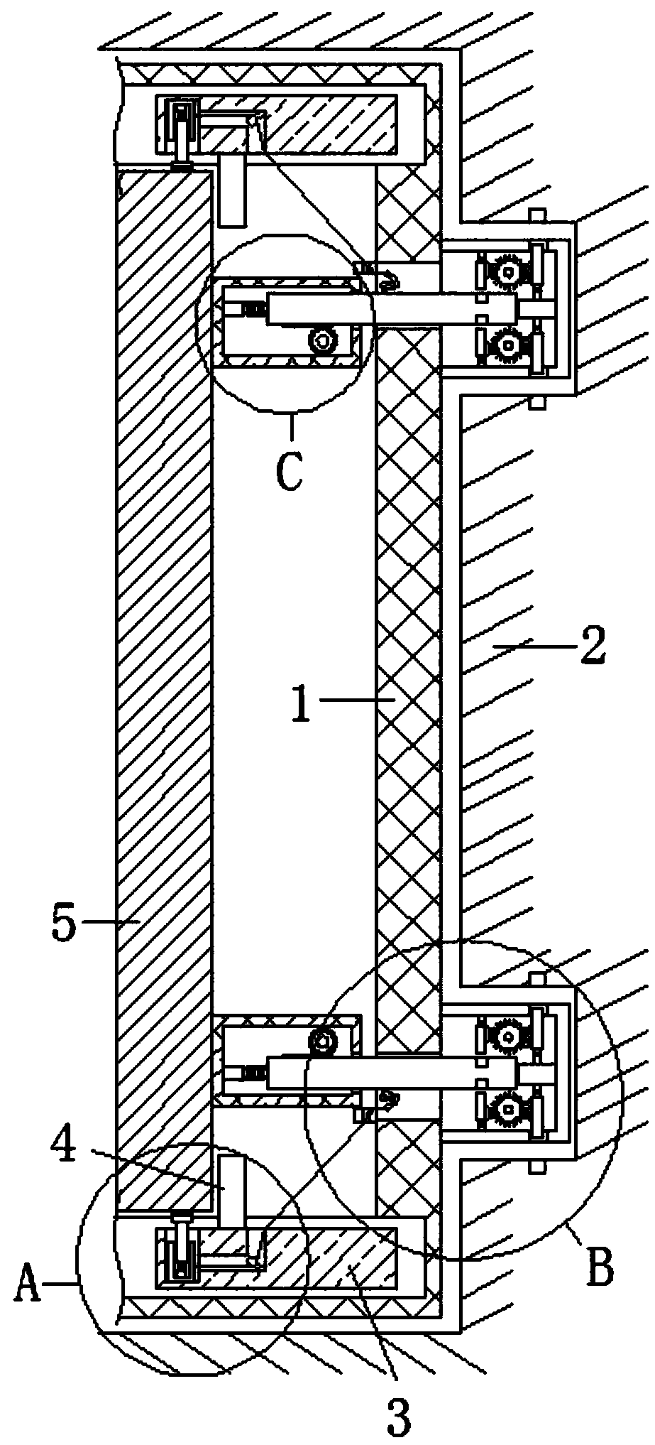 Easily detachable support structure for metal door and window