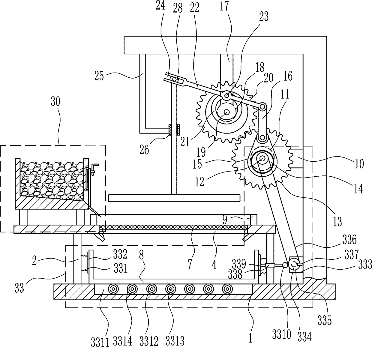 Mechanical lump lime crushing equipment