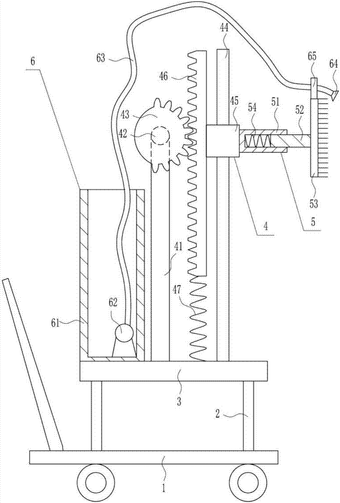 Bathroom wall cleaning equipment