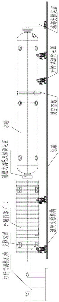 Tank sleeving technological method of railway tank car of double-layer structure