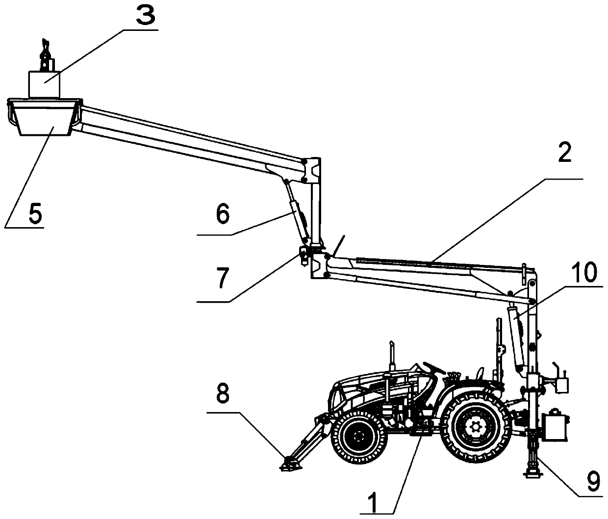 Date palm garden multifunctional management device