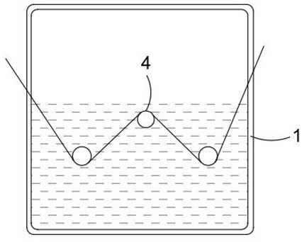 Semi-finished hook-and-loop fastener dyeing and drying device