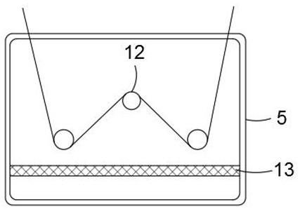 Semi-finished hook-and-loop fastener dyeing and drying device