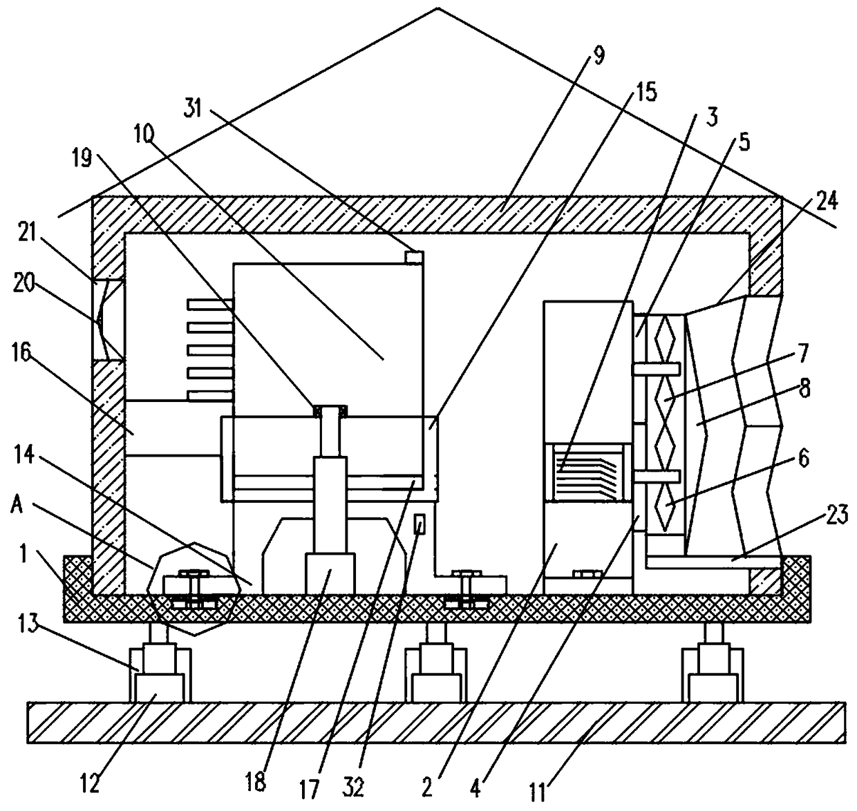 Three-phase power autotransformer