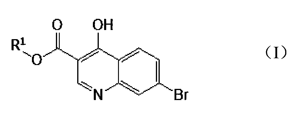 Preparation method of 7-bromo-4-hydroxy-3-quinoline carboxylic acid